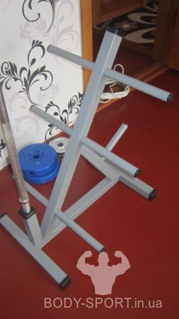Стойка похила  для зберігання млинців (дисків) грифів, гантелей