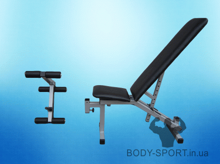 ЛАВКА З НЕГАТИВНИМ КУТОМ + ПРИСТАВКА ДЛЯ НІГ