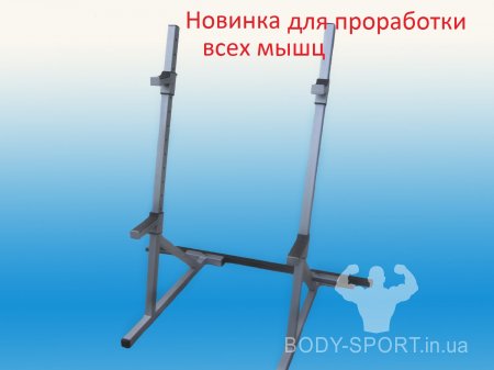 СТОЙКИ ДЛЯ ПРИСІДАНЬ І ЖИМУ ШТАНГИ +СТАКАНИ ДЛЯ ЗБЕРІГАННЯ БЛИНІВ.